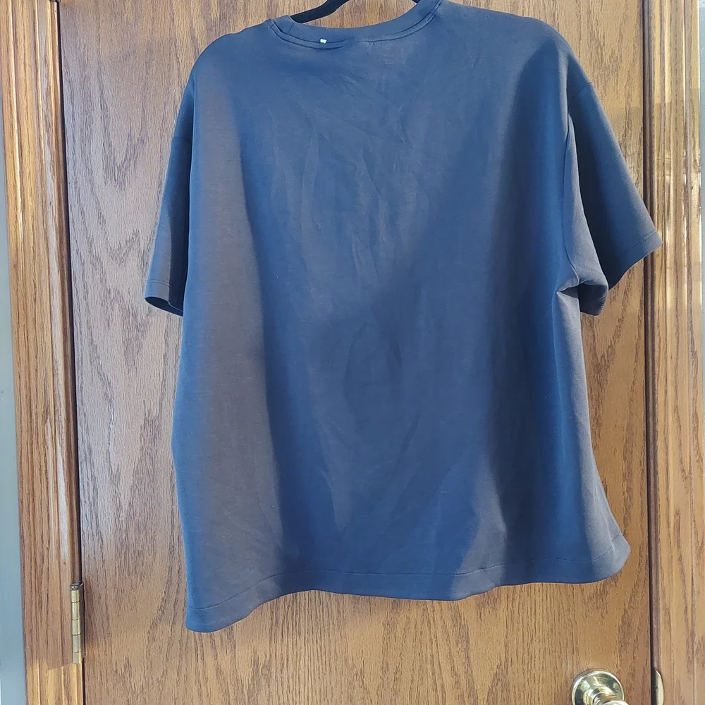 Classic Blue Gray Short Sleeve Womens Tee - Picture 4 of 7